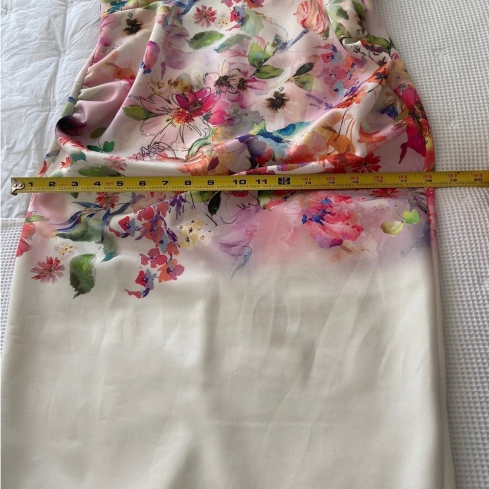 Matertinity dress, True Violet dress, UK 10, US 4-6| Color: Cream/Pink floral - Picture 5 of 8